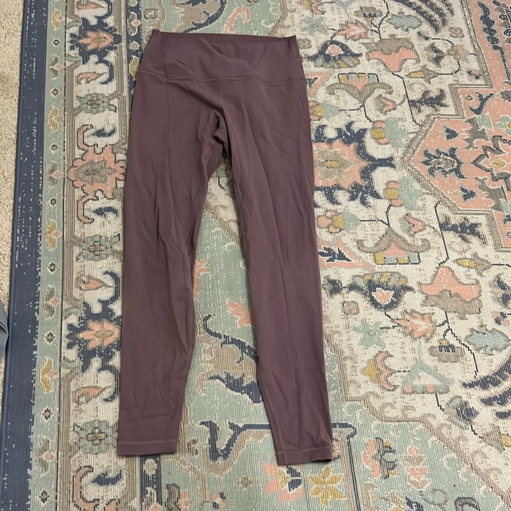 size 10 purple lululemon leggings